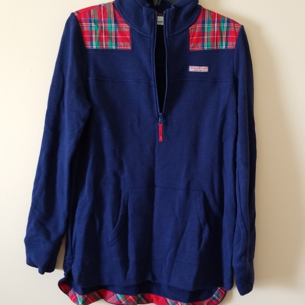 Vineyard Vines Plaid Hem pullover - Picture 3 of 5